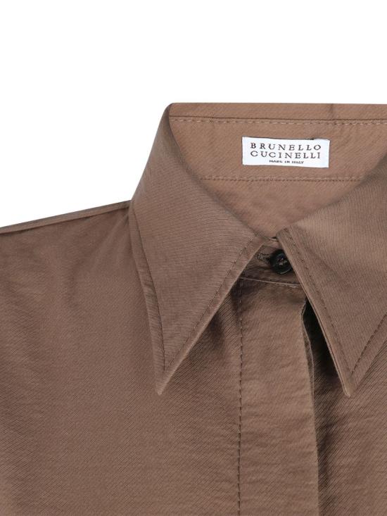 26SS 브루넬로 쿠치넬리 롱 원피스 ML140A5286 C9311 Leather Brown - BRUNELLO CUCINELLI