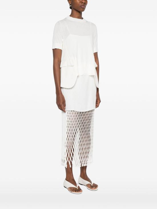 26SS 사카이 반팔 티셔츠 26 08437 151 White - SACAI