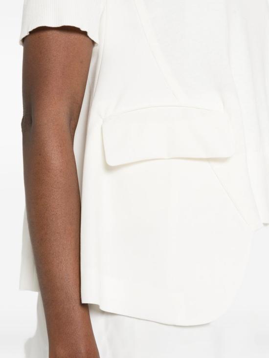 26SS 사카이 반팔 티셔츠 26 08437 151 White - SACAI