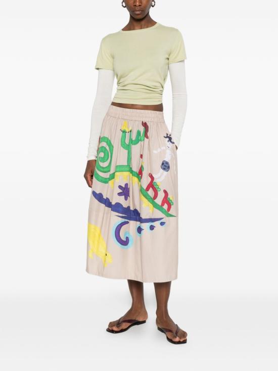 26SS TALKING WALLS 미디 스커트 TW2352 MEZCA MultiColour - OTHER BRANDS