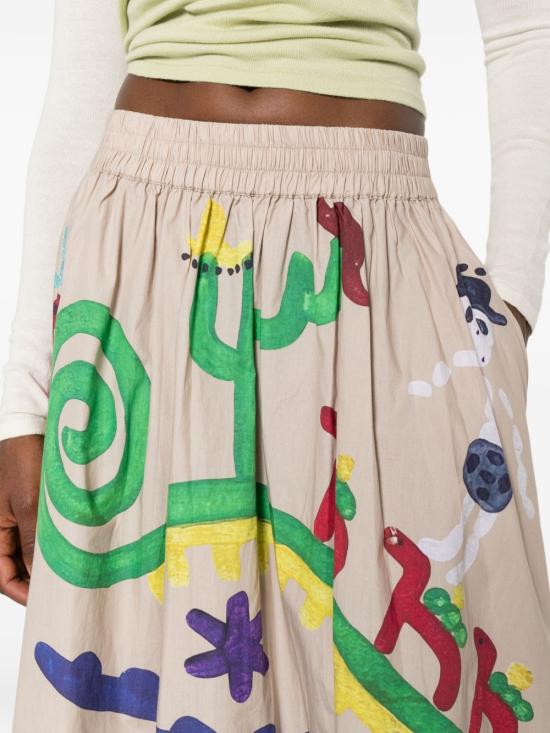 26SS TALKING WALLS 미디 스커트 TW2352 MEZCA MultiColour - OTHER BRANDS