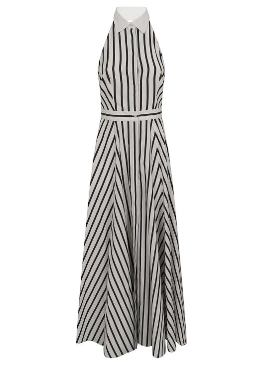 26SS 랄프 로렌 롱 원피스 290P15818001 BLACK WHITE