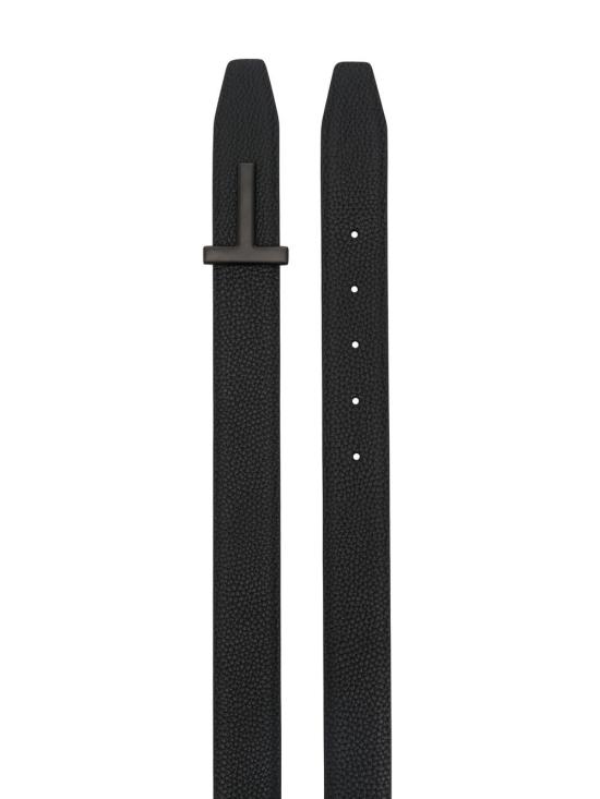 26SS 톰포드 레더 팔라듐 T버클 벨트 TB224 LCL236L1N001 - TOMFORD