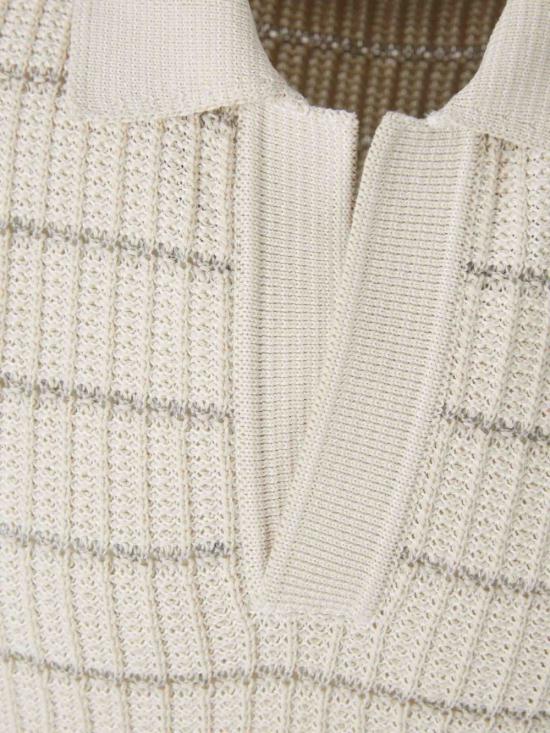 26SS 브리오니 폴로 티셔츠 UMKC0L PDK139290 Ivory - BRIONI