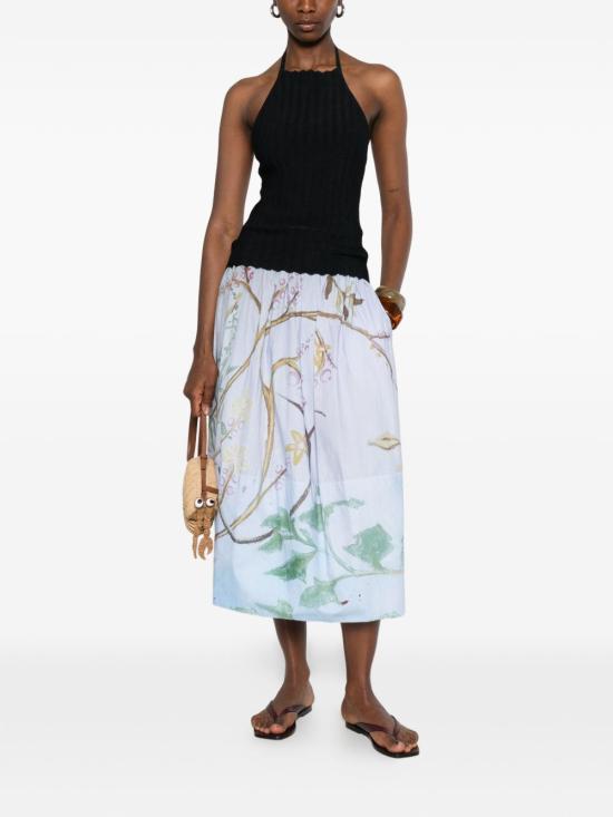 26SS TALKING WALLS 미디 스커트 TW2240 ISOLABLU Clear Blue - OTHER BRANDS