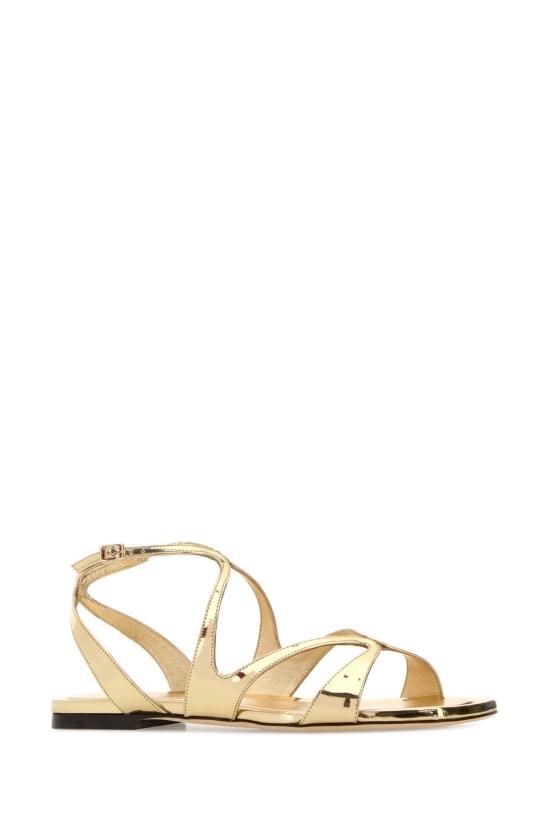 26SS 지미추 샌들 AYLAFLATQUI GOLD Gold - JIMMY CHOO