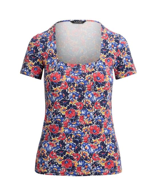 26SS 랄프 로렌 반팔 티셔츠 200P136032001 CREAM RED BLUE