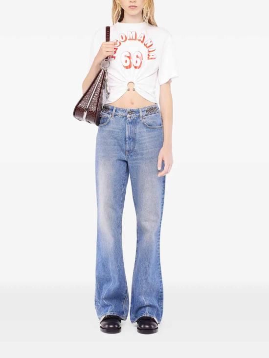 26SS 파코라반 반팔 티셔츠 26PJTE030CO555P100 White - PACO RABANNE