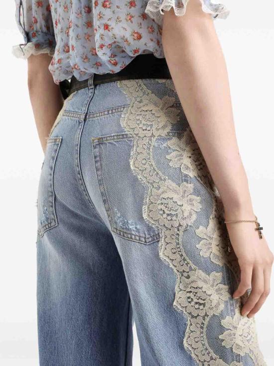 26SS 돌체앤가바나 스트레이트 팬츠 FTDGCDG8OG6S9001 Blue - DOLCE & GABBANA