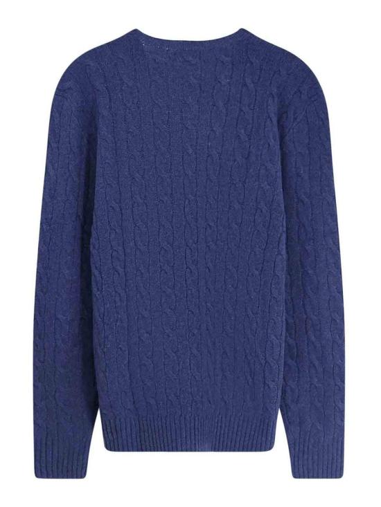 25FW 폴로 랄프로렌 케이블 니트 스웨터 710876762017 Dark Blue - POLO RALPH LAUREN