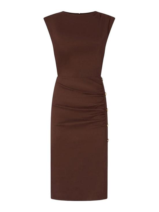 26SS 핑코 미디 스커트 106521A34IL78 Brown