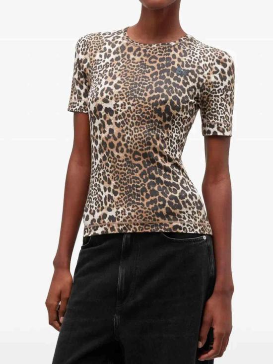 26SS 가니 반팔 티셔츠 A1050177943 Brown - GANNI