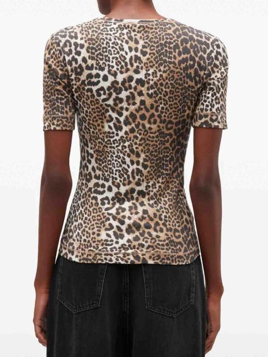 26SS 가니 반팔 티셔츠 A1050177943 Brown - GANNI