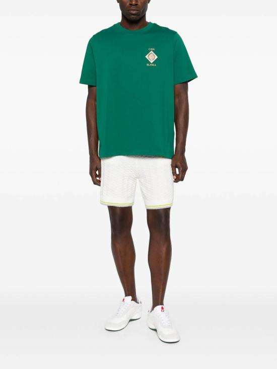 26SS 카사블랑카 반팔 티셔츠 MSS26JTS00103 Green - CASABLANCA