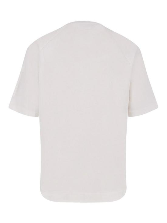 26SS 씨피 컴퍼니 라이트 플리스 숏슬리브 스웨트셔츠 20CMSS034A002246G103 White - C.P. COMPANY