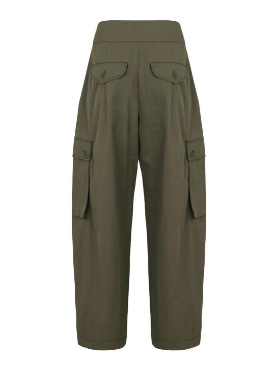 26SS 위켄드막스마라 스트레이트 팬츠 2615131101600004 Dark Green - WEEKEND MAX MARA