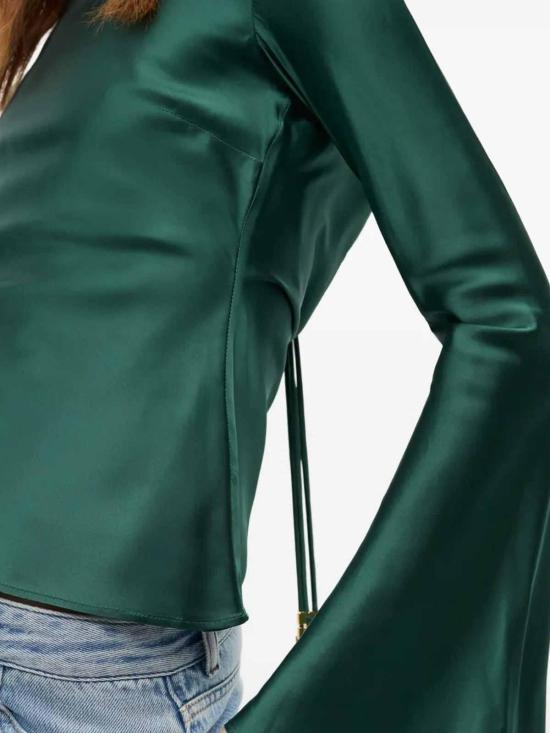 25FW 가니 블라우스 W0740774 Green - GANNI