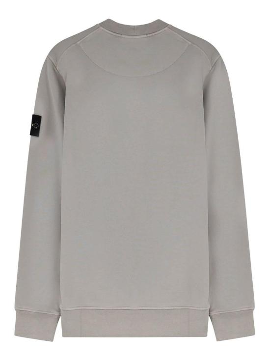 26SS 스톤 아일랜드 오가닉 코튼 플리스 레귤러 핏 크루넥 스웨트셔츠 L1S156100060S0051V0061 Grey - STONE ISLAND
