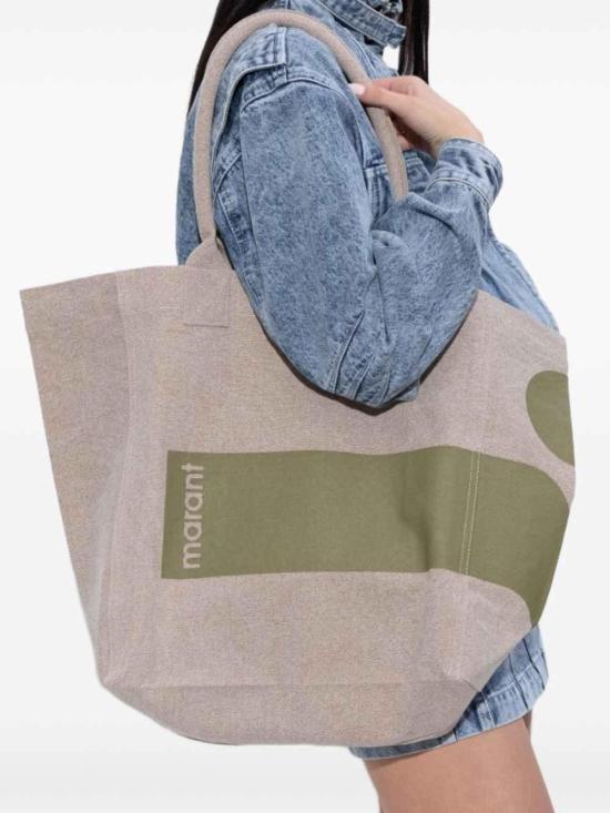 26SS 이자벨마랑 스몰 옌키 핸드백 PM0002FBD1X07M60MO Green - ISABEL MARANT