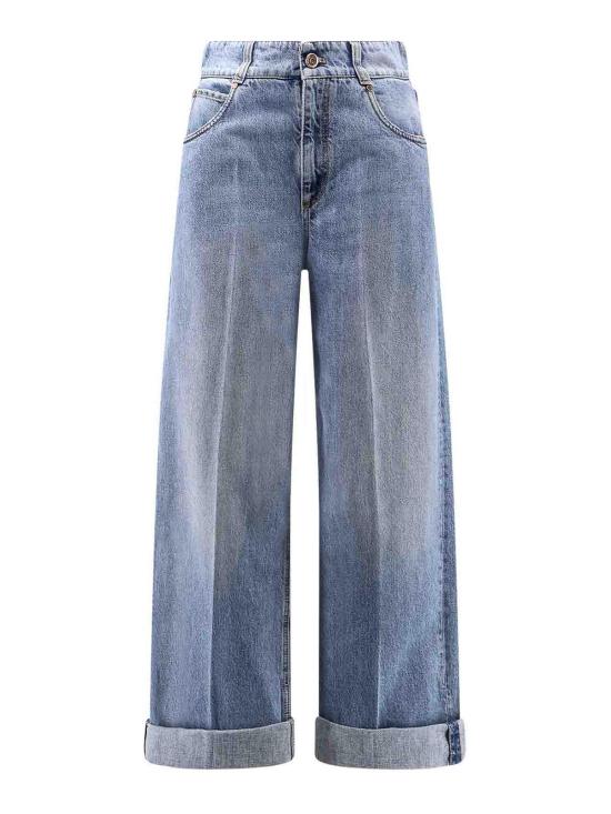 26SS 브루넬로 쿠치넬리 스트레이트 팬츠 MA095P4005C9012 Blue