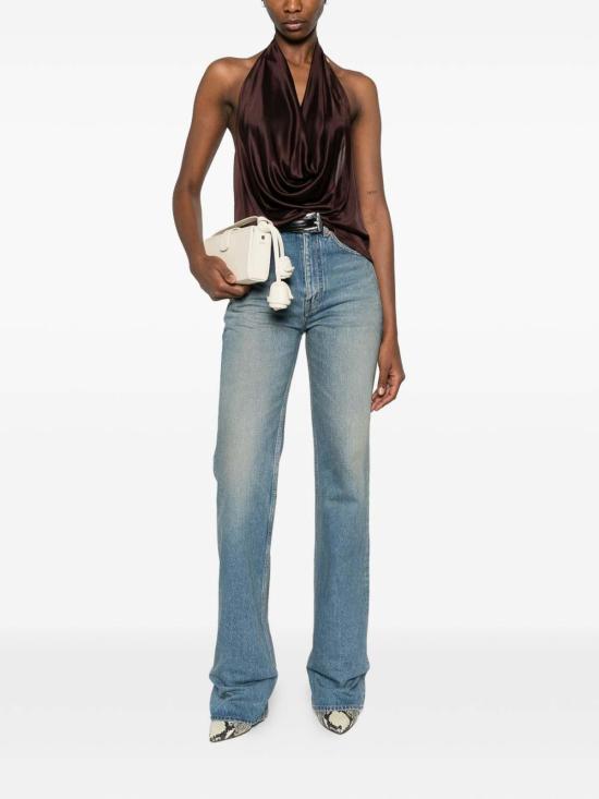 26SS 엘리자베타프랜치 민소매 티셔츠 CN00861E2644 Brown - ELISABETTA FRANCHI