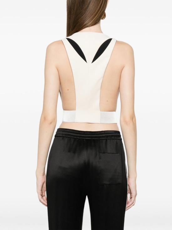 26SS 엘리자베타프랜치 베스트 GL00461E2E84 Cream - ELISABETTA FRANCHI