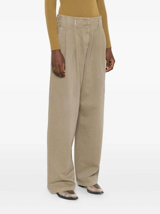 25FW 골든구스 스트레이트 팬츠 GWP01203P0207215184 Light Brown - GOLDEN GOOSE