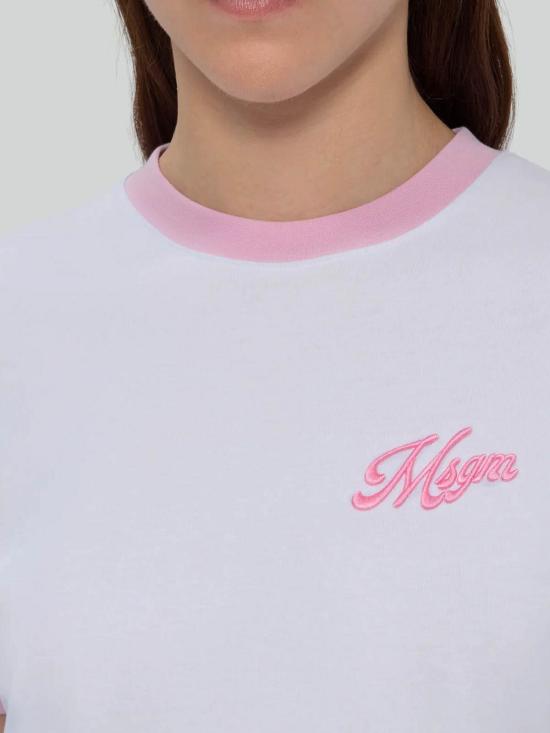 26SS 엠에스지엠 반팔 티셔츠 4041MDM112D26700201 White - MSGM