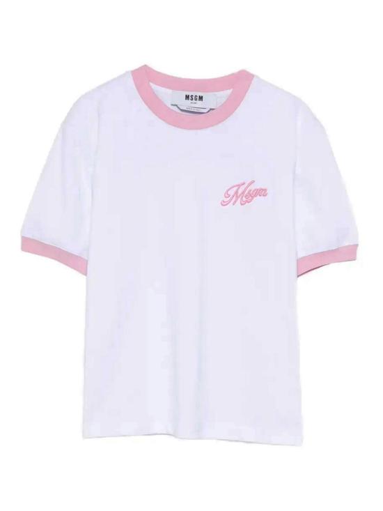 26SS 엠에스지엠 반팔 티셔츠 4041MDM112D26700201 White