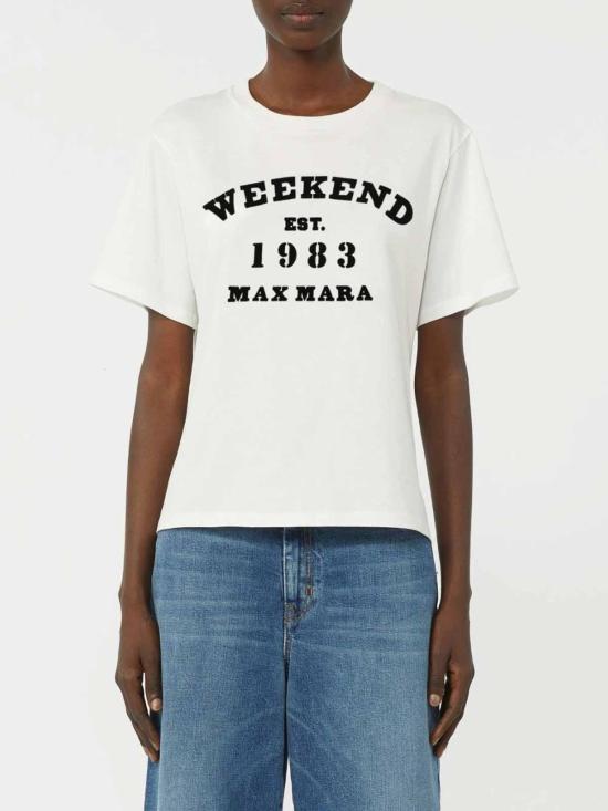 26SS 위켄드막스마라 반팔 티셔츠 2615971051600006 White - WEEKEND MAX MARA