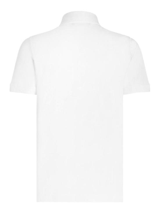 26SS 돌체앤가바나 브랜디드 태그 코튼 피케 폴로 셔츠 G8PL4TG7P1DW0800 White - DOLCE & GABBANA