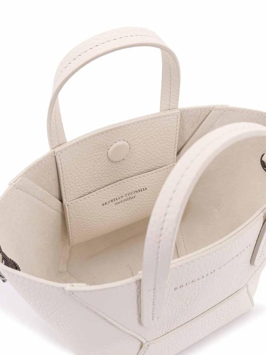 26SS 브루넬로 쿠치넬리 숄더백 MBDKD2675C4295 White - BRUNELLO CUCINELLI