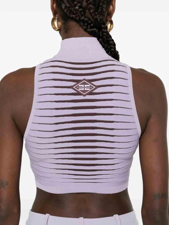 26SS 엘리자베타프랜치 민소매 티셔츠 TK70S61E2FA7 Metallic - ELISABETTA FRANCHI