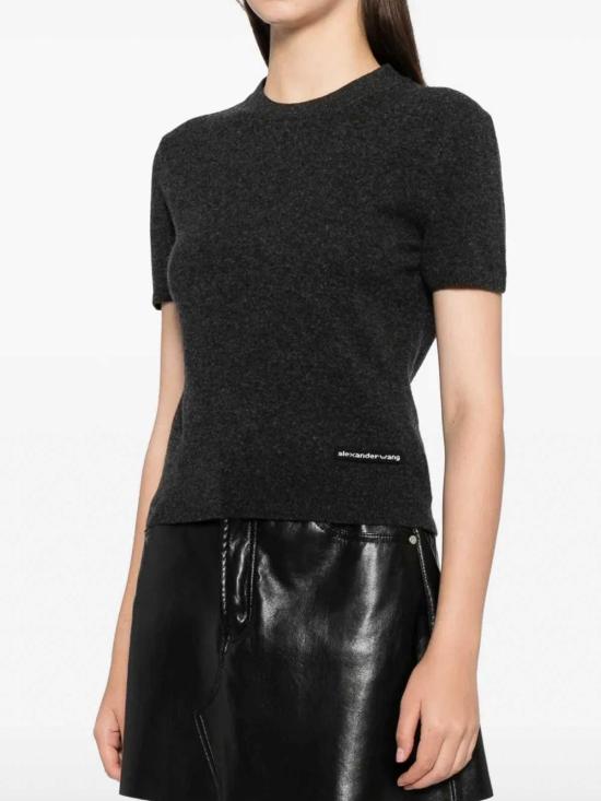 26SS 알렉산더 왕 반팔 티셔츠 4KC1261114010 Grey - ALEXANDER WANG
