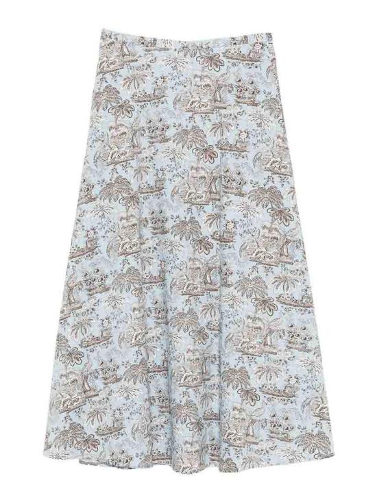 26SS 스타우드 미디 스커트 R26R6138SPSKY Light Blue