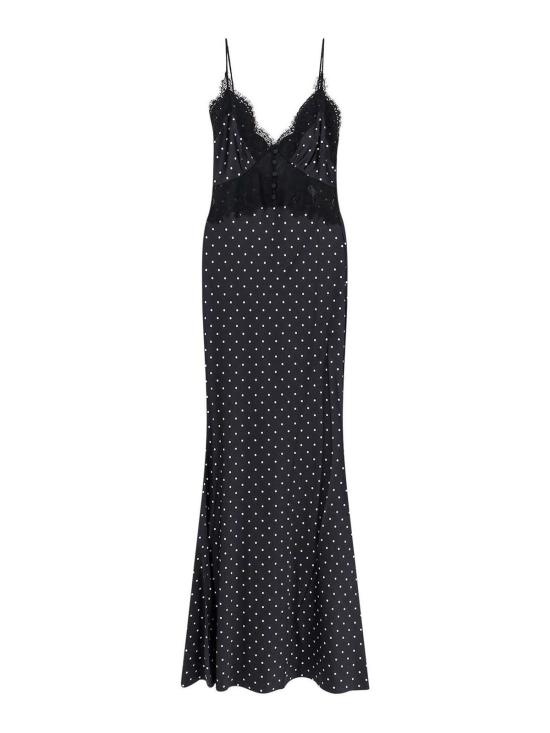 26SS 셀프 포트레이트 롱 원피스 RS26176XAB Black