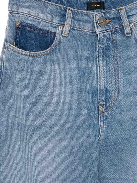 26SS 핑코 스트레이트 팬츠 103857A3E1ESTELLEPJF Blue - PINKO