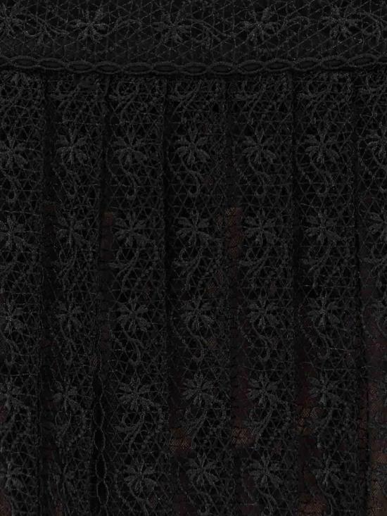 26SS 셀프 포트레이트 미디 스커트 RS26172MSKB Black - SELF PORTRAIT