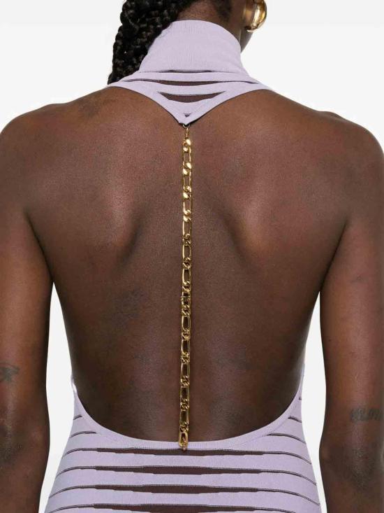 26SS 엘리자베타프랜치 롱 원피스 AM98S61E2FA7 Metallic - ELISABETTA FRANCHI