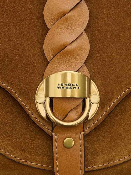 26SS 이자벨마랑 알타이 스웨이드 가죽 스몰 숄더백 BF0099FAC2C21M50TA Beige - ISABEL MARANT