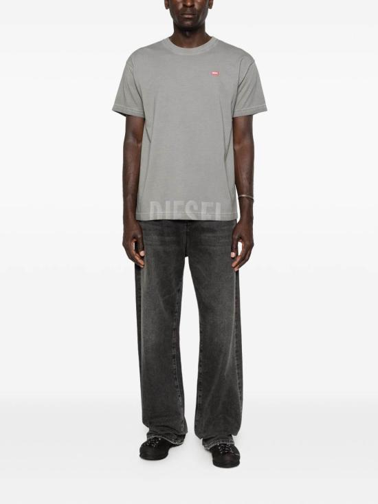 26SS 디젤 반팔 티셔츠 A187390IKBQ97D Grey - DIESEL