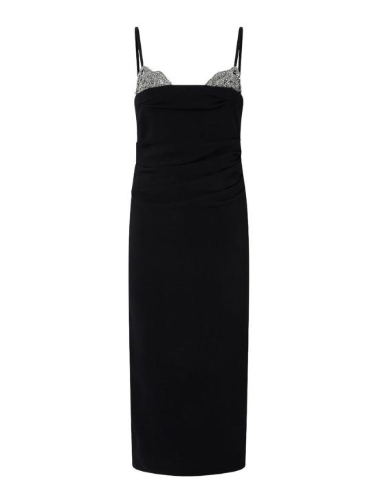 26SS 핑코 롱 원피스 106637A31PCARRUBAZ99 Black