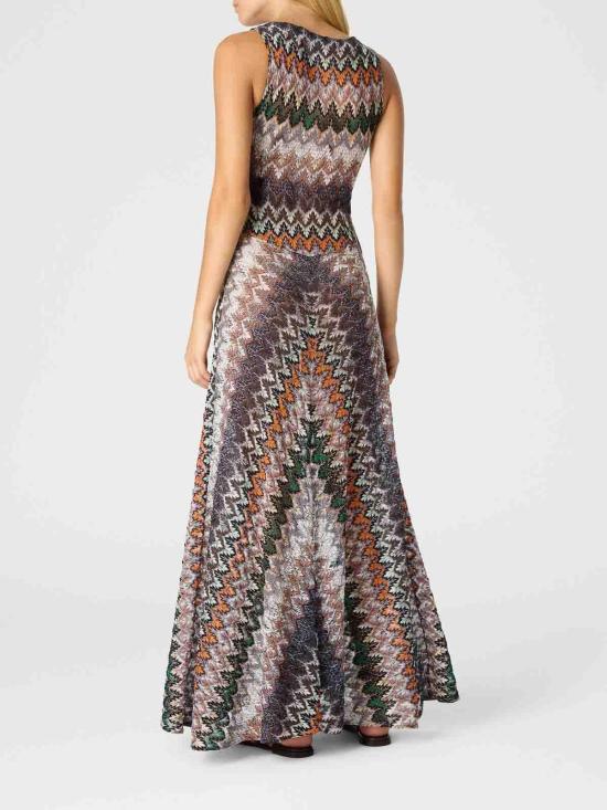 26SS 미소니 롱 원피스 MS26SQ1VBR014KS720W Blue - MISSONI