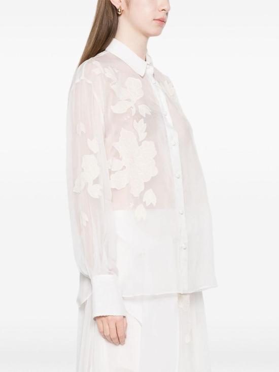 26SS 포르테포르테 블라우스 14521MYSHIRTF49A0047 White - FORTE FORTE