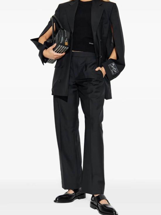 25FW 알렉산더 왕 스트레이트 팬츠 1WC4254925001 Black - ALEXANDER WANG