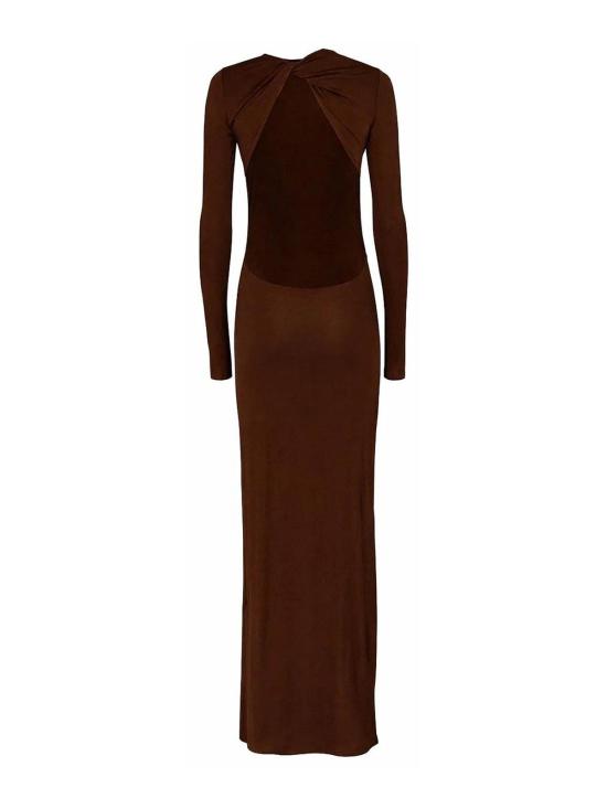 26SS 라쿠엘 디니즈 미디 스커트 5L03171870 Brown - RAQUEL DINIZ