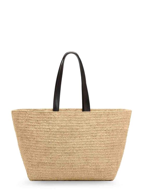 26SS 아미 빅 하트 로고 라피아 토트백 ULL740AW0036113 Nude Neutrals - AMI