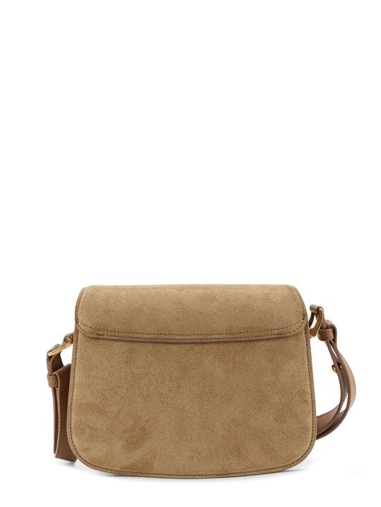 26SS 아미 스몰 하트 로고 글레이즈드 레더 파리 백 ULL717AL0166A086 Brown - AMI