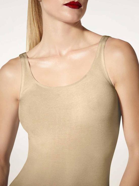 26SS 월포드 민소매 티셔츠 75086CAFE816 Light Brown - WOLFORD