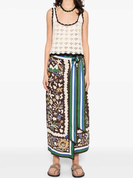 26SS 알레메 롱 스커트 6456SML Multicolour - ALEMAIS